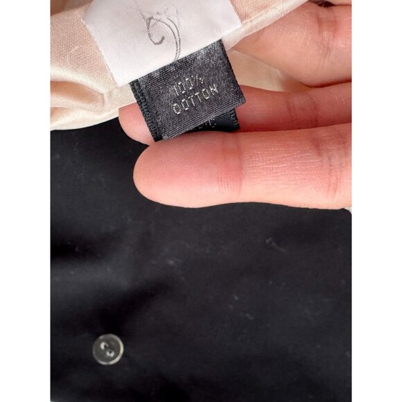 MARC JACOBS Black Cotton Faille Cream Piped Trim Blazer Jacket, Size 00 - Picture 14 of 16